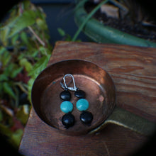 Load image into Gallery viewer, Shungite &amp; Amazonite Earrings
