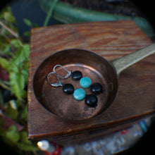Load image into Gallery viewer, Shungite &amp; Amazonite Earrings
